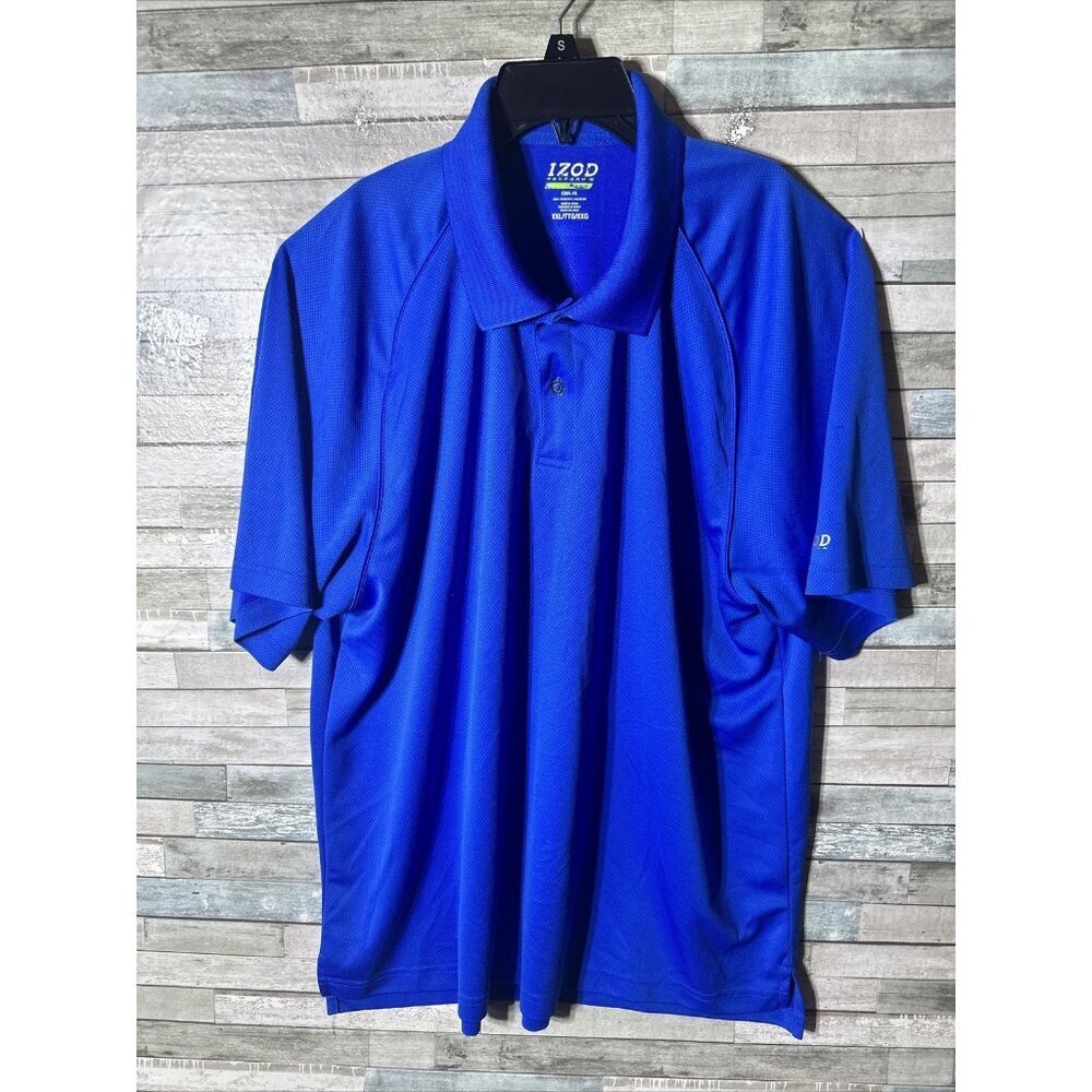 Men’s IZOD Dri Fit Polo Shirt Blue Size 2XL XXL